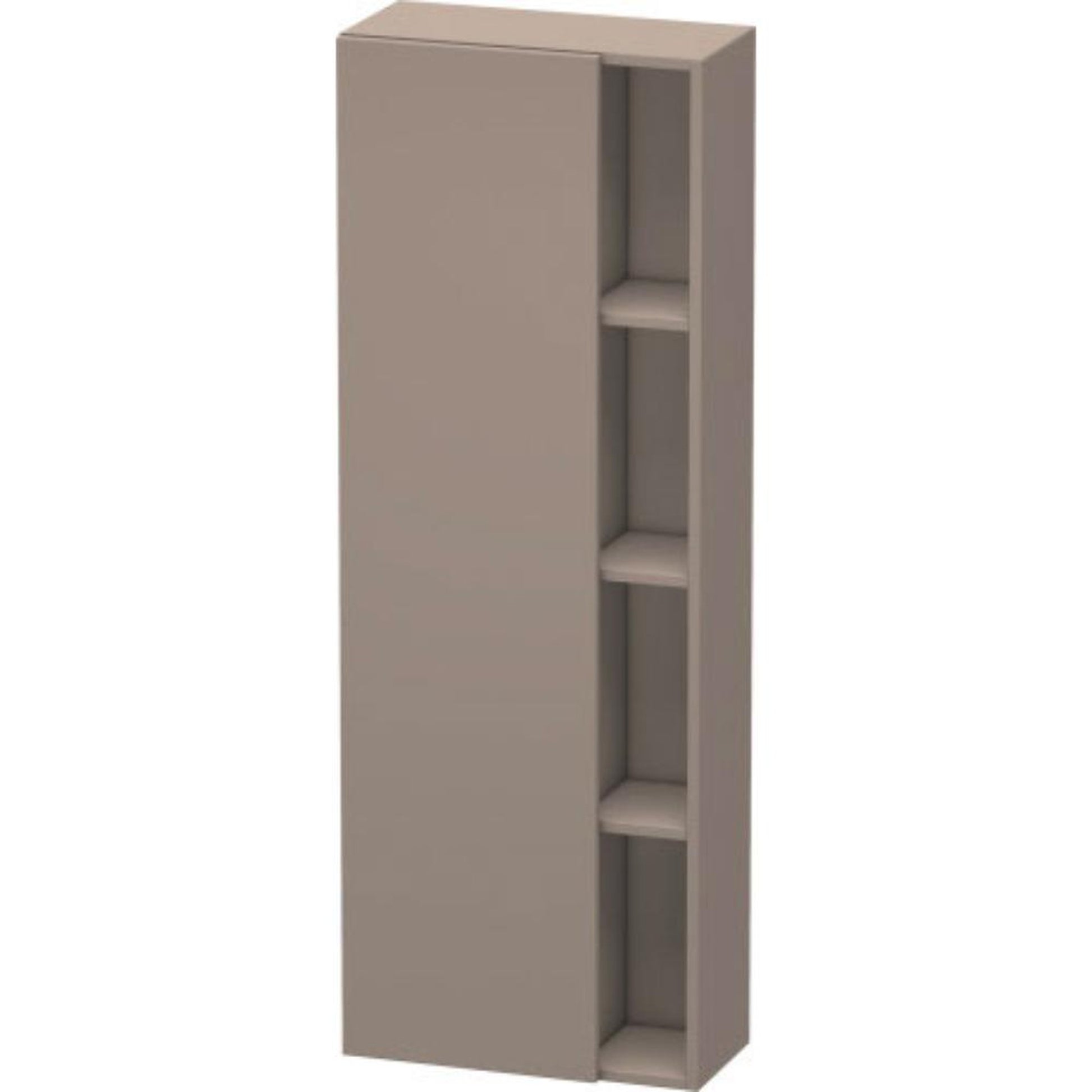 Duravit DuraStyle 20" x 55" x 9" Tall Cabinet With Left Hinge One Door in Basalt (DS1238L4343)