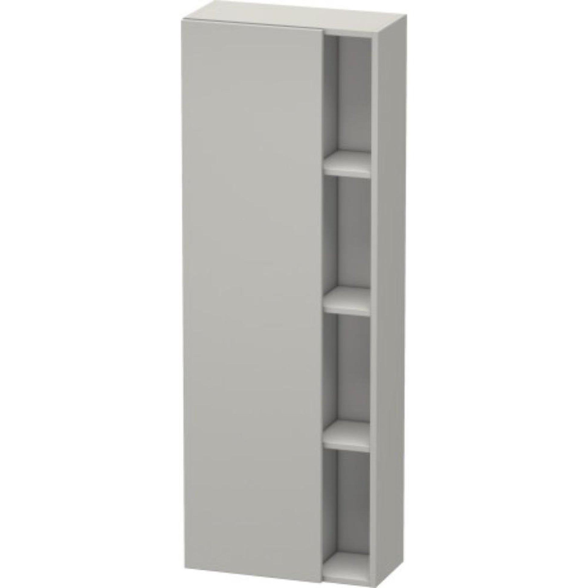 Duravit DuraStyle 20" x 55" x 9" Tall Cabinet With Left Hinge One Door in Concrete Grey Matt (DS1238L0707)