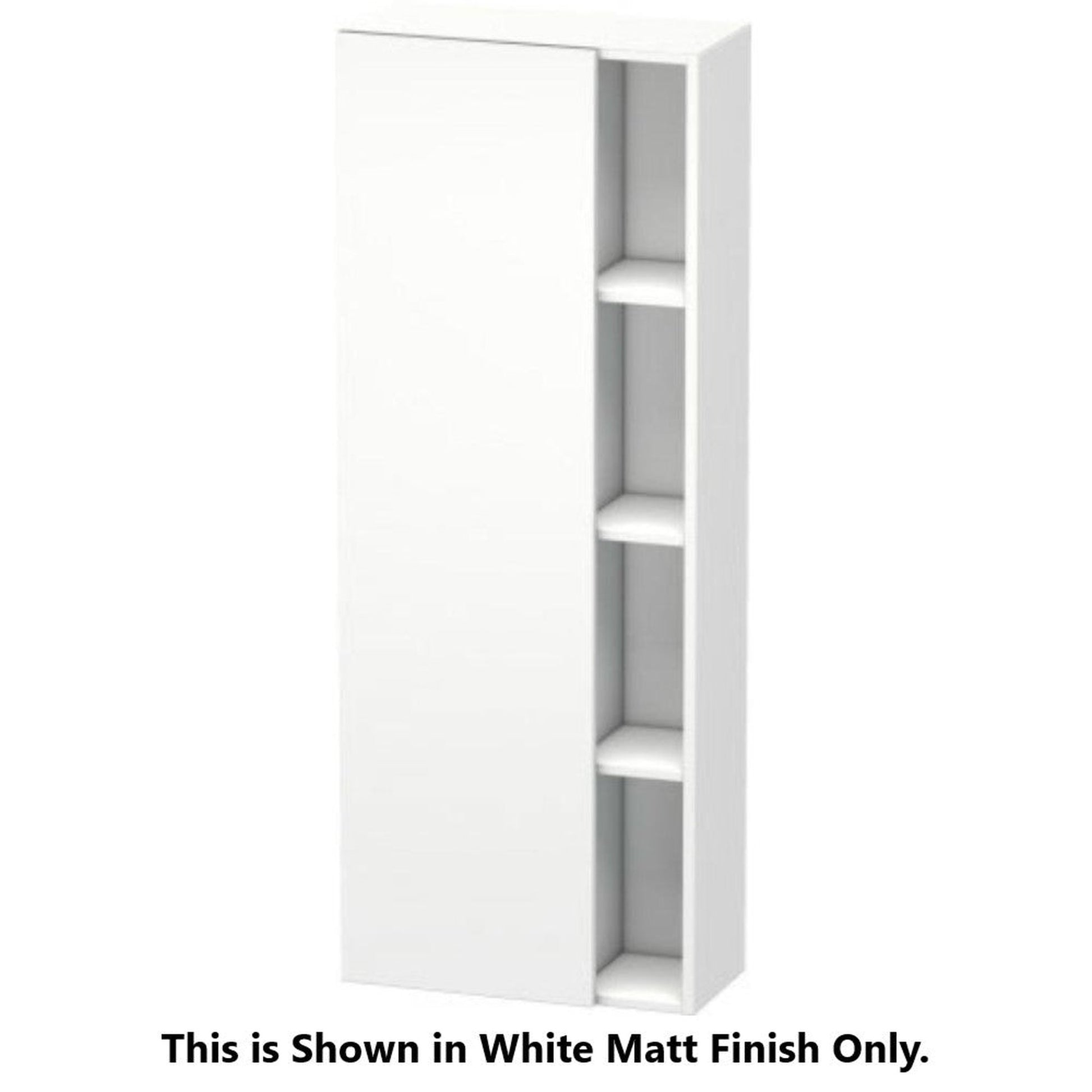 Duravit DuraStyle 20" x 55" x 9" Tall Cabinet With Left Hinge One Door in European Oak and White (DS1238L5218)