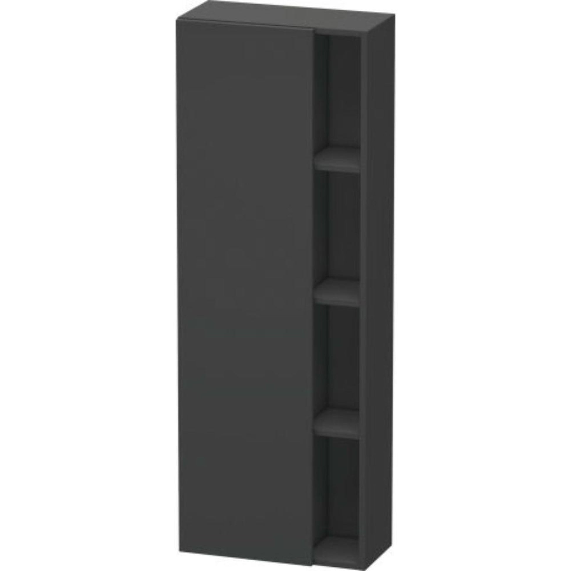 Duravit DuraStyle 20" x 55" x 9" Tall Cabinet With Left Hinge One Door in Graphite (DS1238L4949)