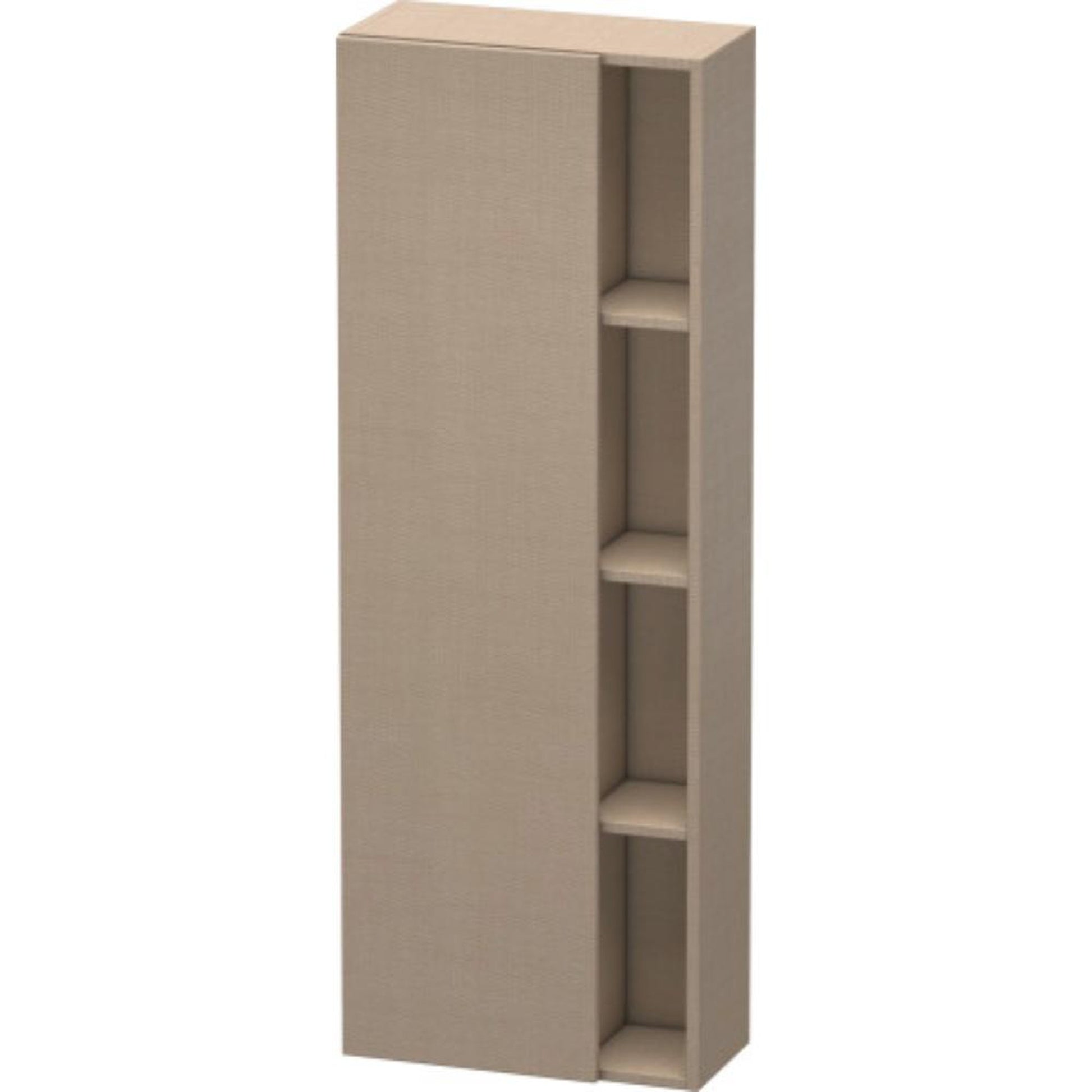 Duravit DuraStyle 20" x 55" x 9" Tall Cabinet With Left Hinge One Door in Linen (DS1238L7575)