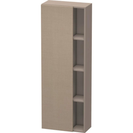 Duravit DuraStyle 20" x 55" x 9" Tall Cabinet With Left Hinge One Door in Linen and Basalt (DS1238L7543)