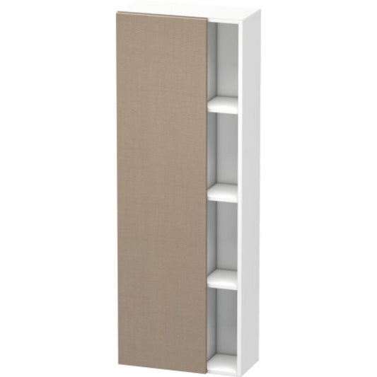 Duravit DuraStyle 20" x 55" x 9" Tall Cabinet With Left Hinge One Door in Linen and White (DS1238L7518)