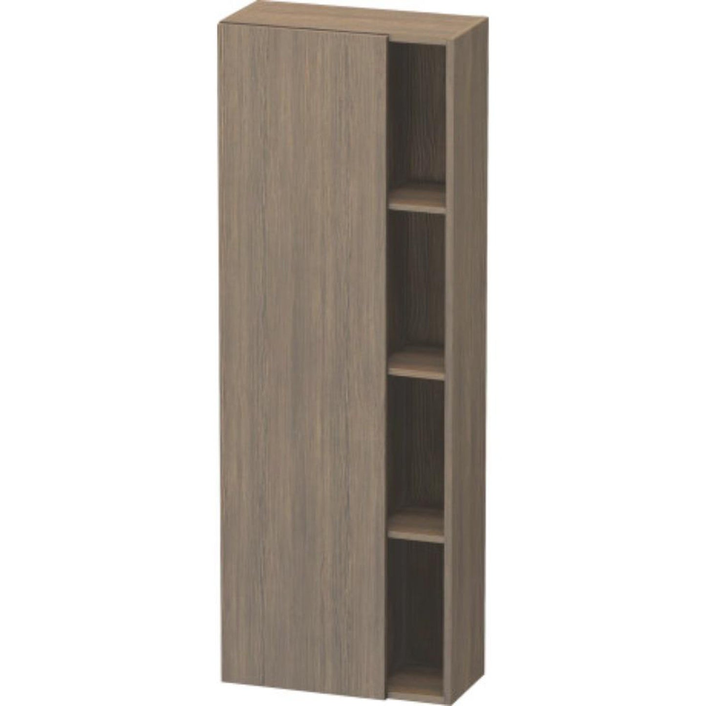 Duravit DuraStyle 20" x 55" x 9" Tall Cabinet With Left Hinge One Door in Oak Terra (DS1238L3535)