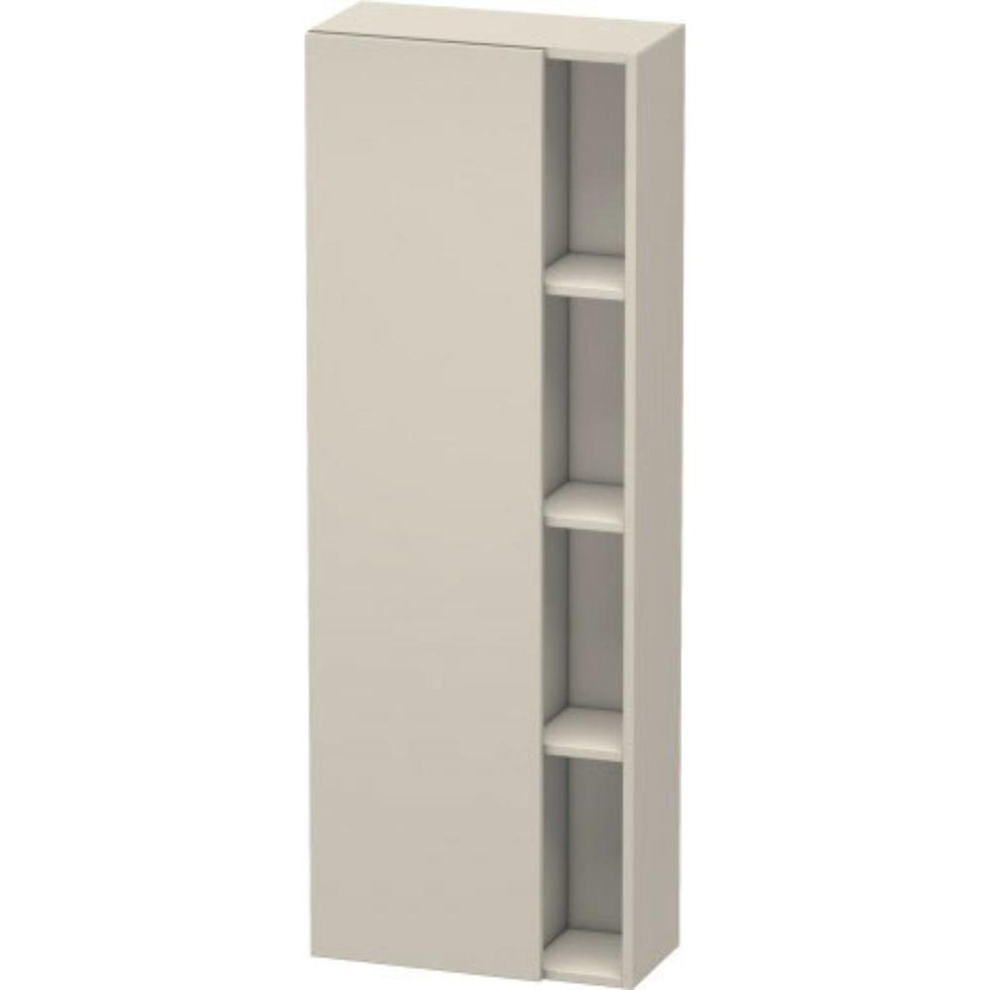 Duravit DuraStyle 20" x 55" x 9" Tall Cabinet With Left Hinge One Door in Taupe (DS1238L9191)