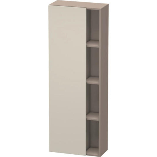 Duravit DuraStyle 20" x 55" x 9" Tall Cabinet With Left Hinge One Door in Taupe and Basalt (DS1238L9143)