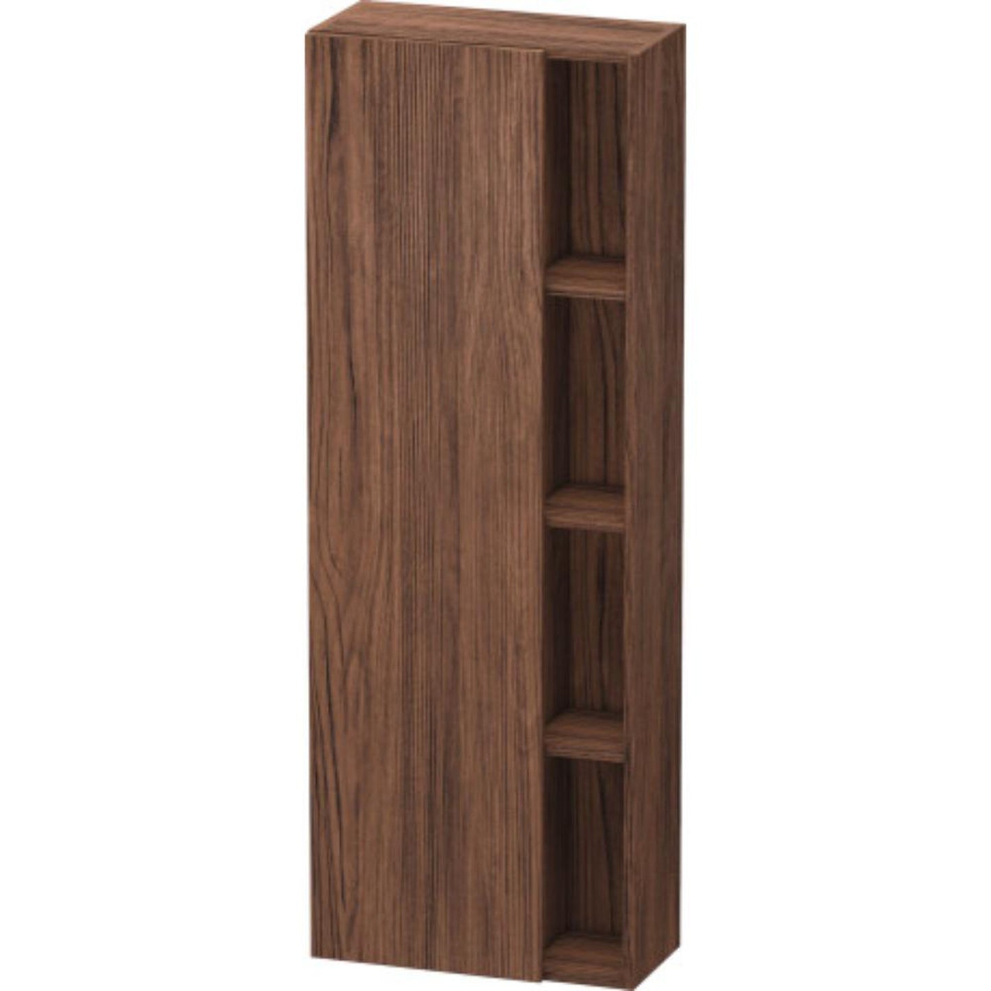 Duravit DuraStyle 20" x 55" x 9" Tall Cabinet With Left Hinge One Door in Walnut Dark (DS1238L2121)