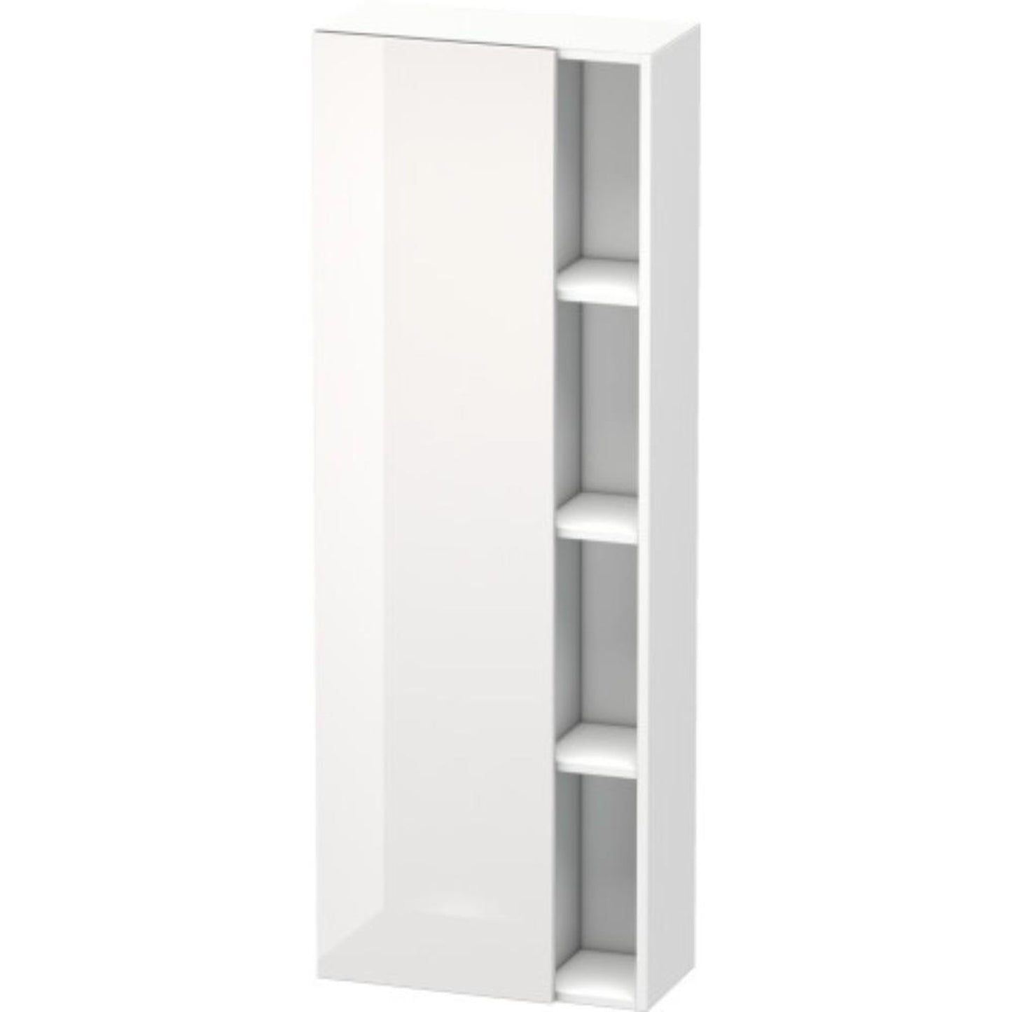 Duravit DuraStyle 20" x 55" x 9" Tall Cabinet With Left Hinge One Door in White High Gloss (DS1238L2218)