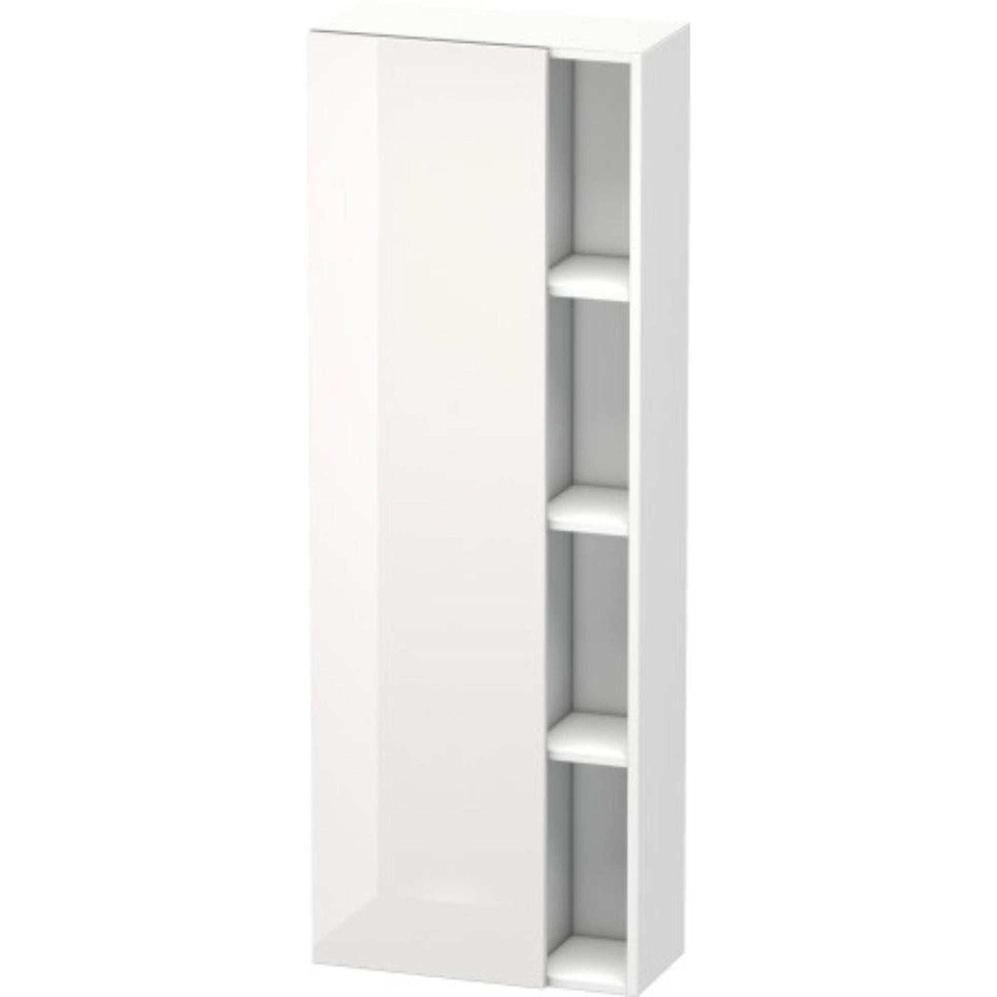 Duravit DuraStyle 20" x 55" x 9" Tall Cabinet With Left Hinge One Door in White High Gloss (DS1238L2218)