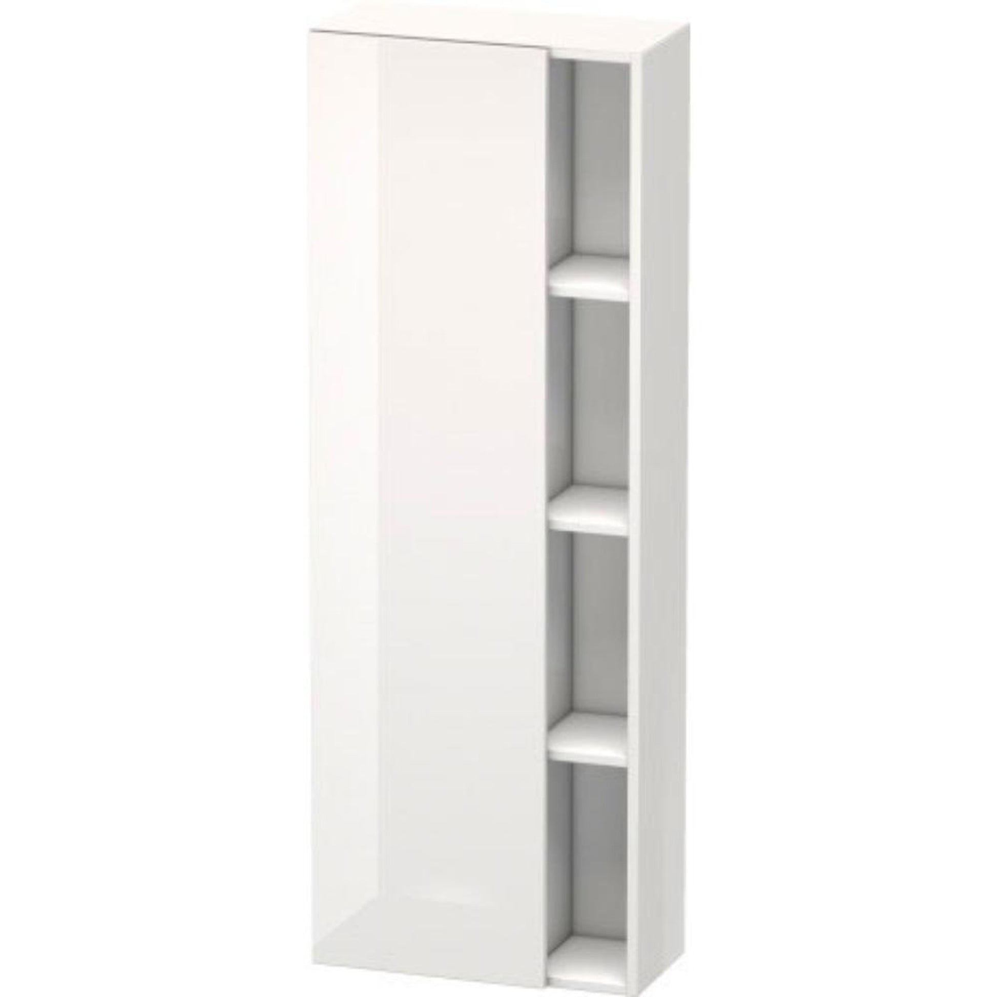 Duravit DuraStyle 20" x 55" x 9" Tall Cabinet With Left Hinge One Door in White High Gloss (DS1238L2222)