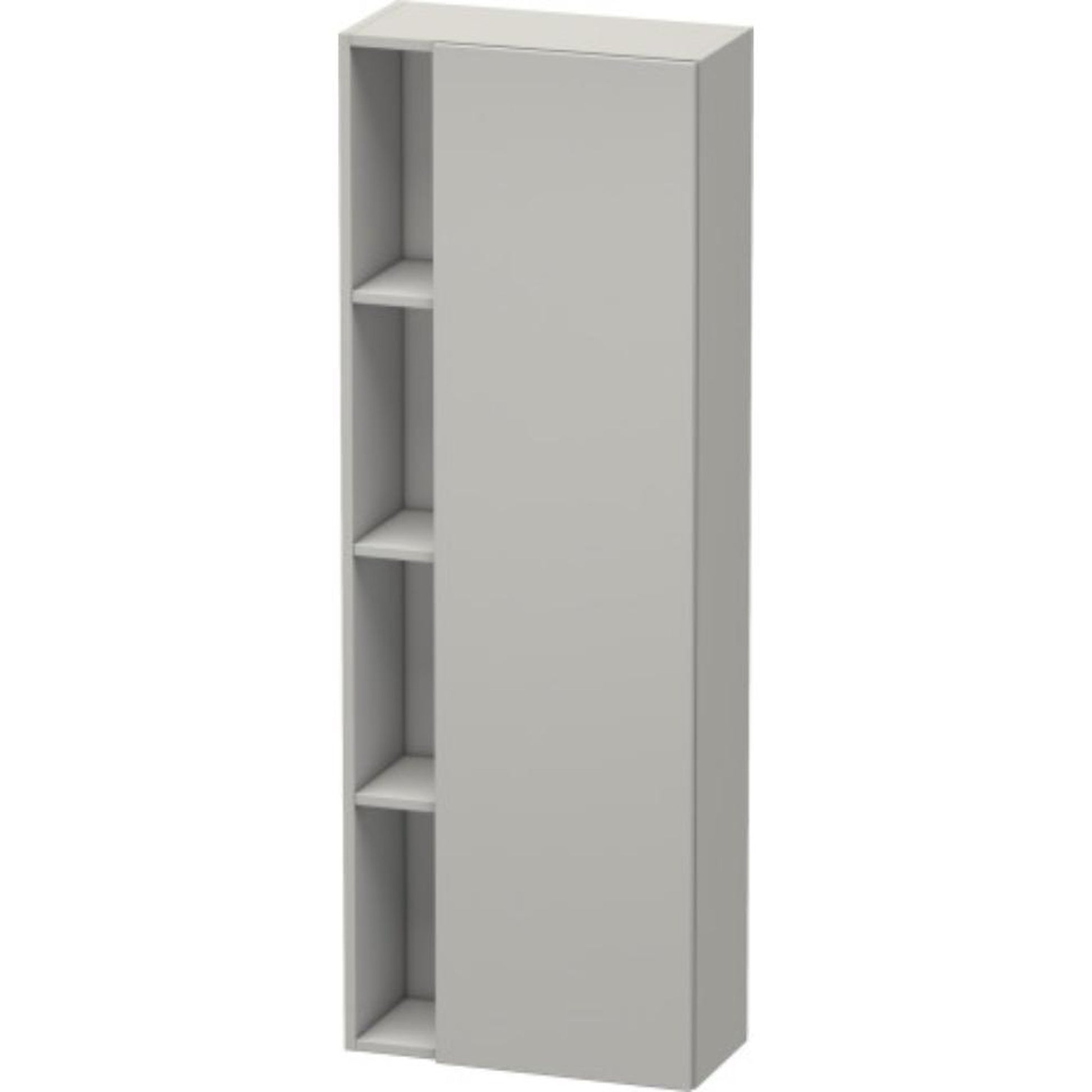 Duravit DuraStyle 20" x 55" x 9" Tall Cabinet With Right Hinge One Door in Concrete Grey Matt (DS1238R0707)