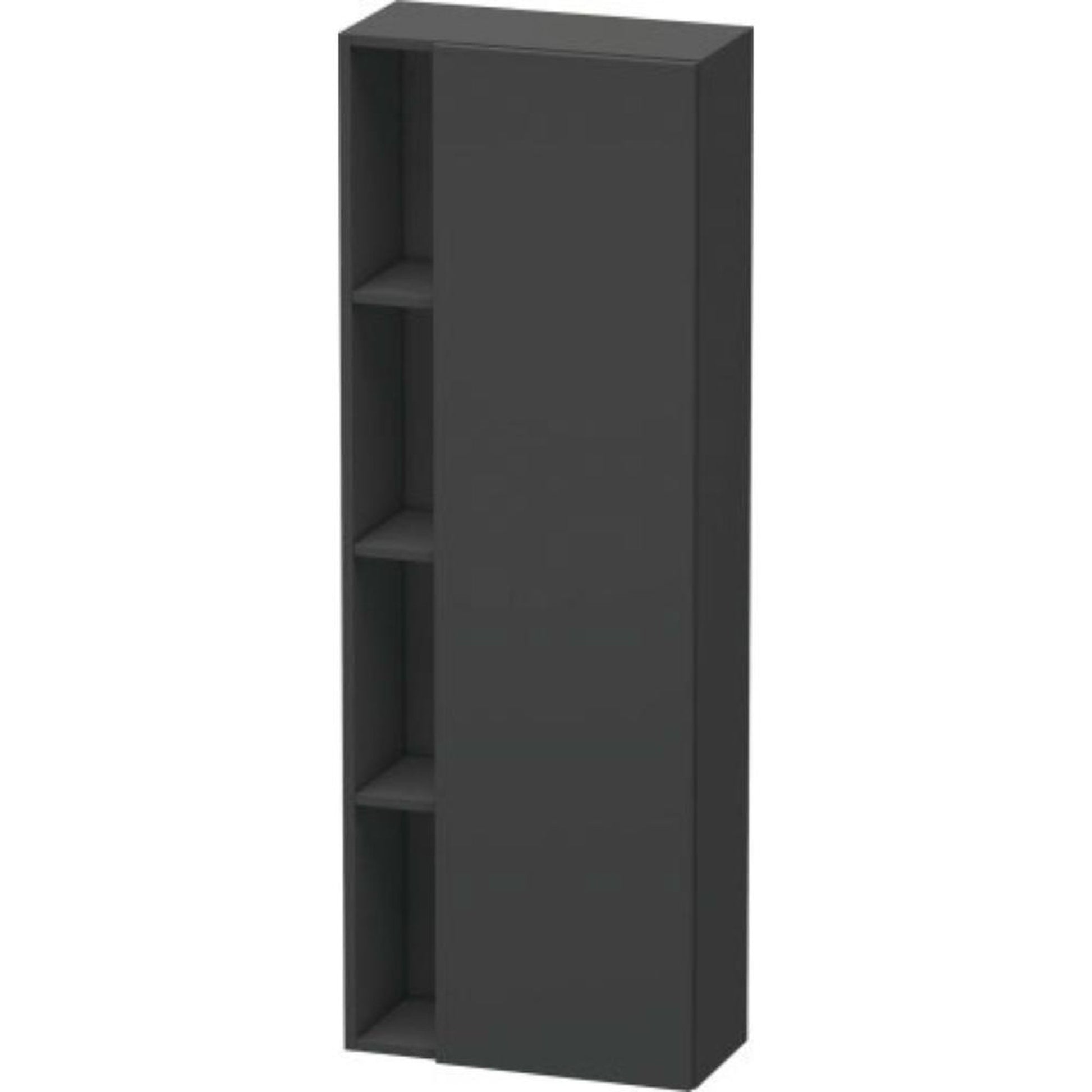 Duravit DuraStyle 20" x 55" x 9" Tall Cabinet With Right Hinge One Door in Graphite (DS1238R4949)