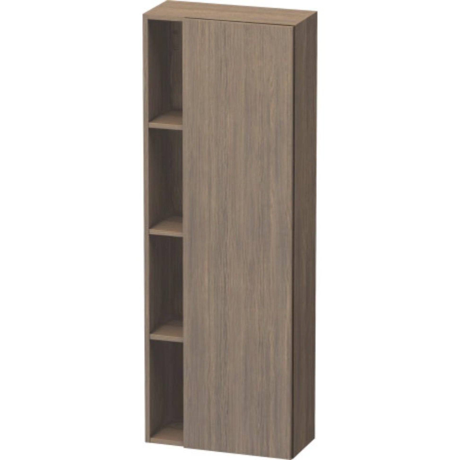 Duravit DuraStyle 20" x 55" x 9" Tall Cabinet With Right Hinge One Door in Oak Terra (DS1238R3535)