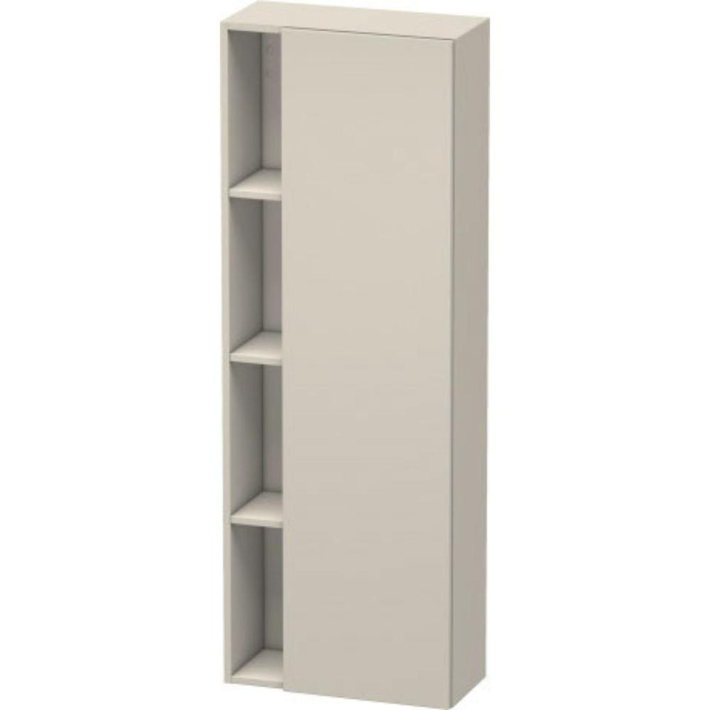 Duravit DuraStyle 20" x 55" x 9" Tall Cabinet With Right Hinge One Door in Taupe (DS1238R9191)