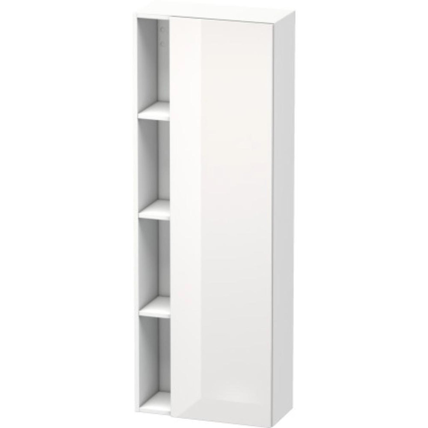 Duravit DuraStyle 20" x 55" x 9" Tall Cabinet With Right Hinge One Door in White High Gloss (DS1238R2218)