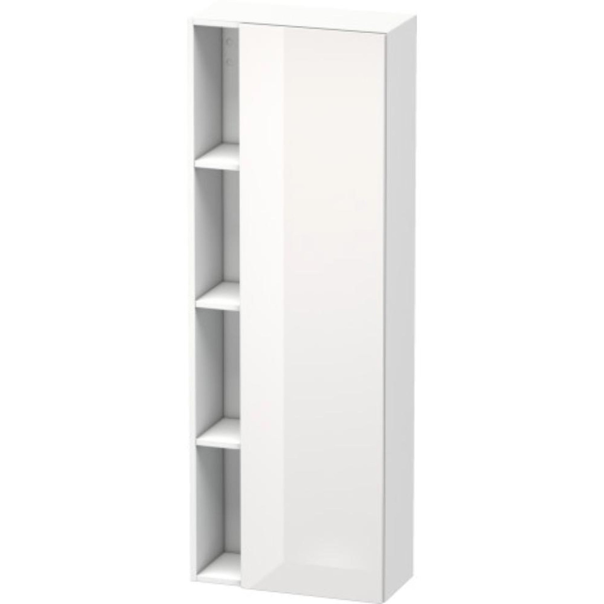 Duravit DuraStyle 20" x 55" x 9" Tall Cabinet With Right Hinge One Door in White High Gloss (DS1238R2218)
