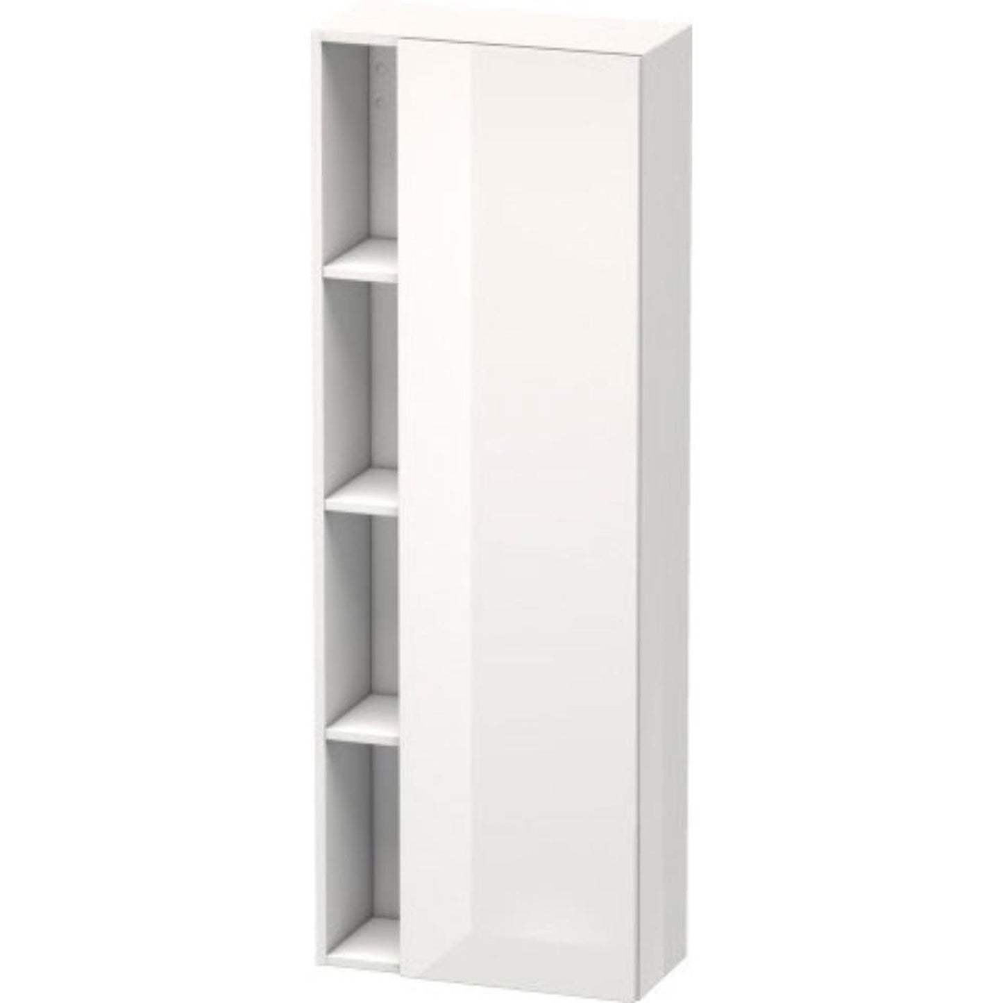 Duravit DuraStyle 20" x 55" x 9" Tall Cabinet With Right Hinge One Door in White High Gloss (DS1238R2222)