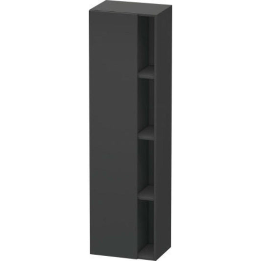 Duravit DuraStyle 20" x 71" x 14" Tall Cabinet With Left Hinge One Door in Graphite (DS1249L4949)