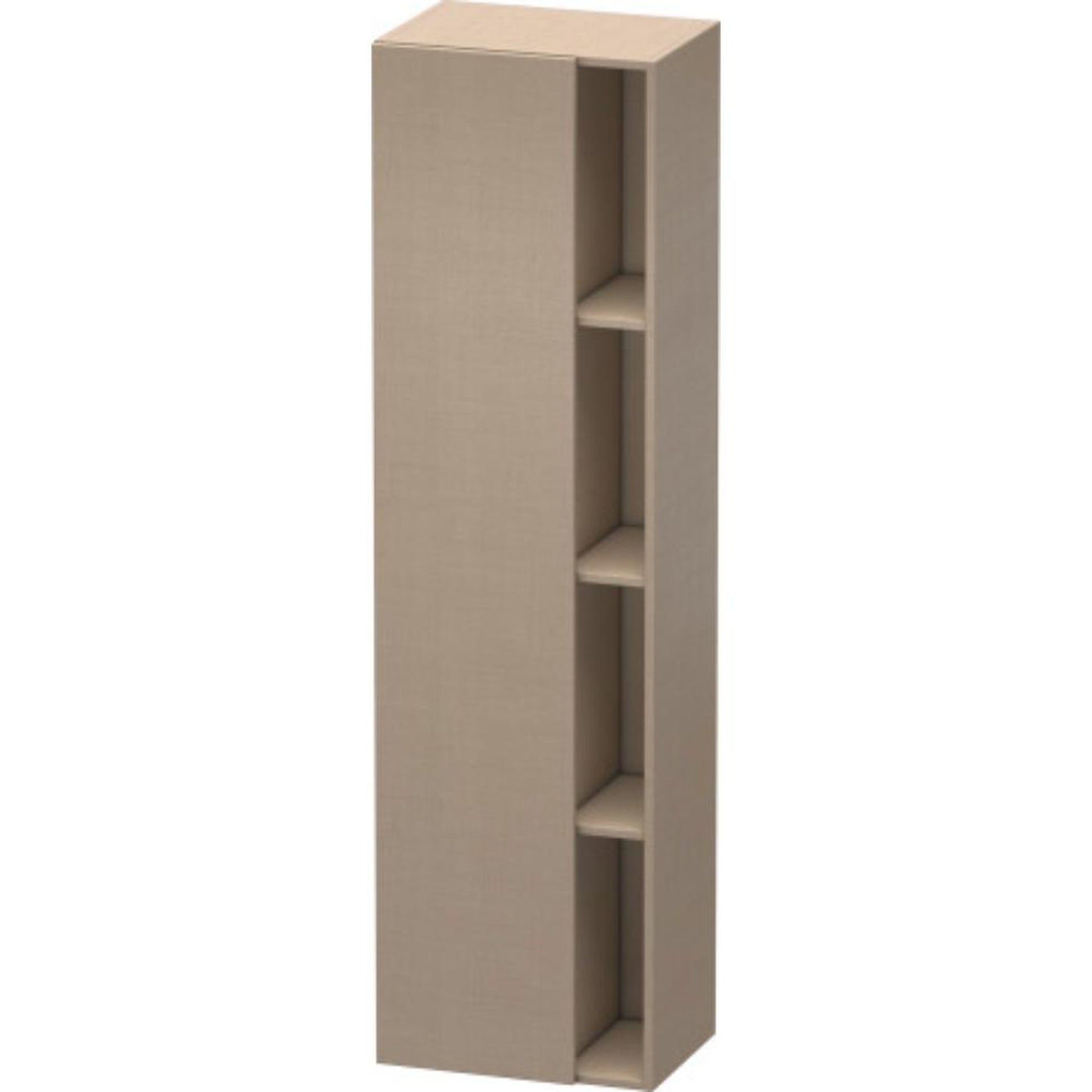 Duravit DuraStyle 20" x 71" x 14" Tall Cabinet With Left Hinge One Door in Linen (DS1249L7575)