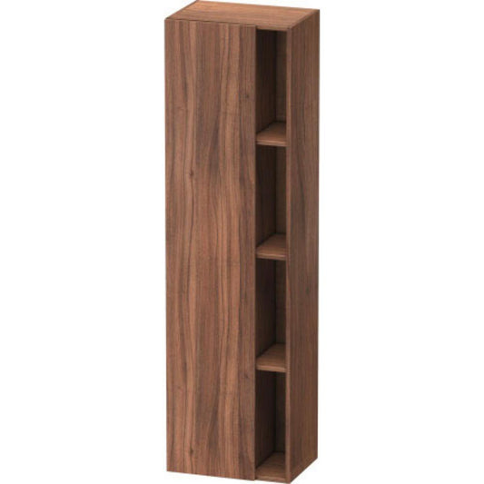 Duravit DuraStyle 20" x 71" x 14" Tall Cabinet With Left Hinge One Door in Natural Walnut (DS1249L7979)