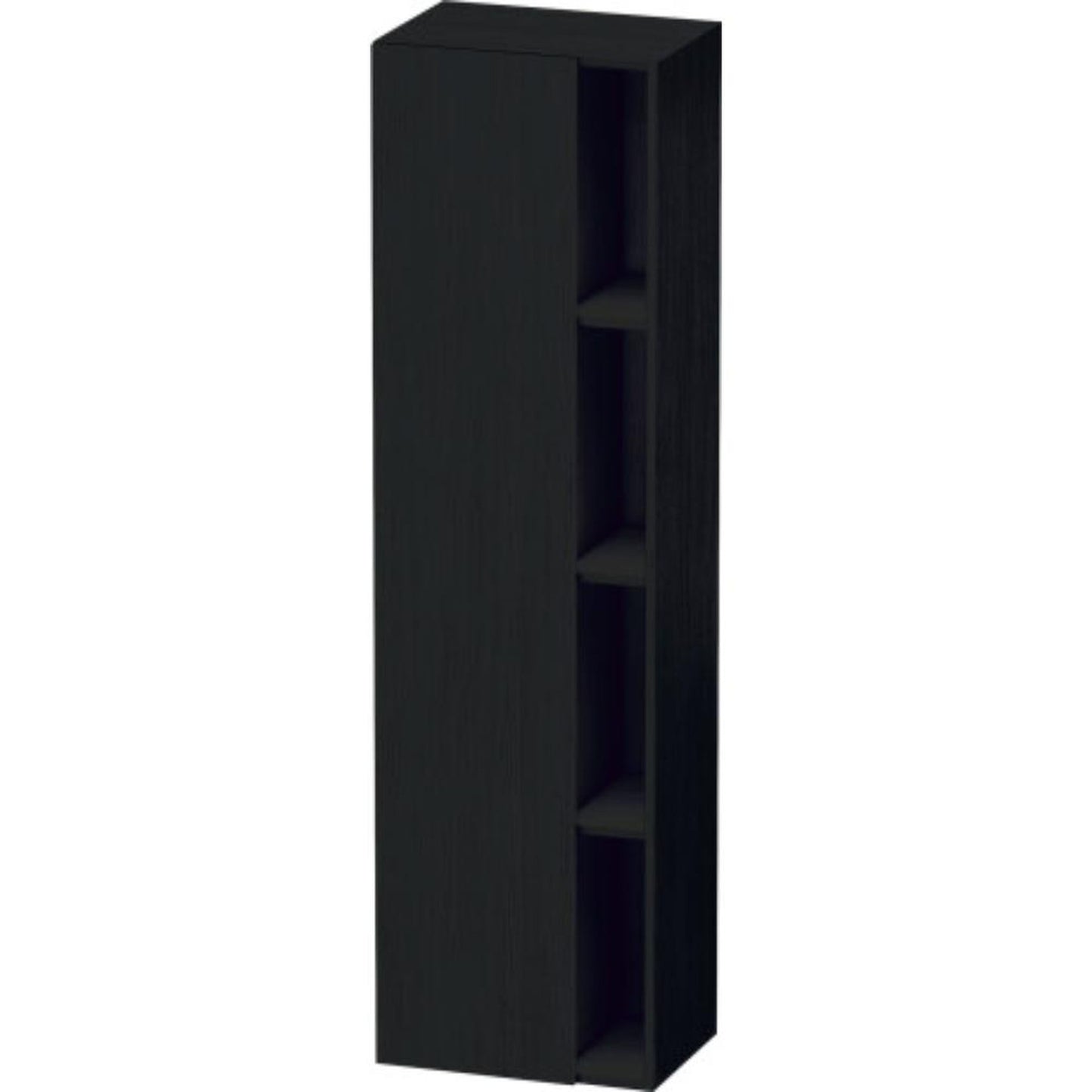 Duravit DuraStyle 20" x 71" x 14" Tall Cabinet With Left Hinge One Door in Oak Black (DS1249L1616)