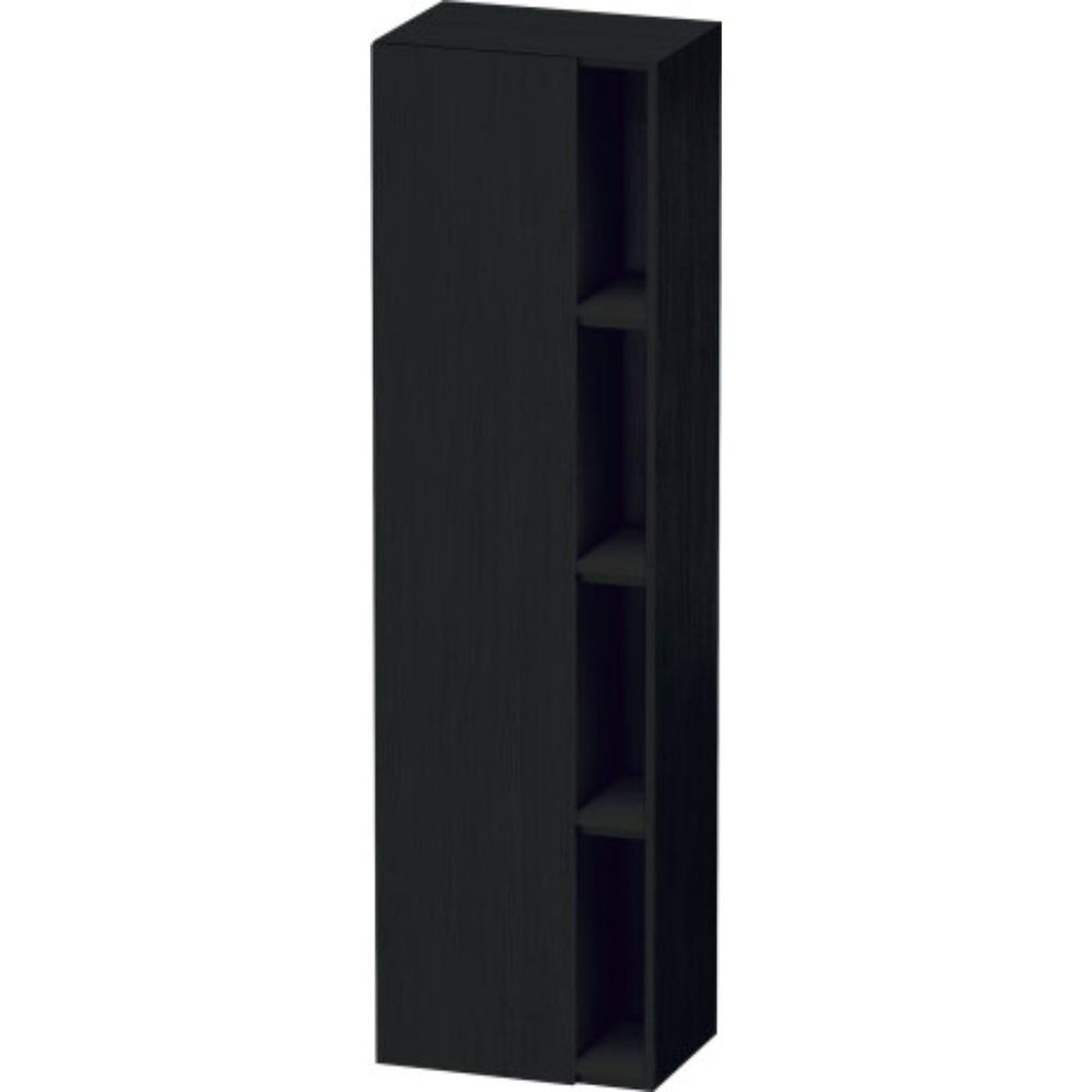 Duravit DuraStyle 20" x 71" x 14" Tall Cabinet With Left Hinge One Door in Oak Black (DS1249L1616)
