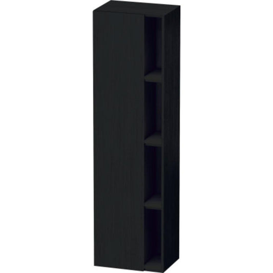 Duravit DuraStyle 20" x 71" x 14" Tall Cabinet With Left Hinge One Door in Oak Black (DS1249L1616)