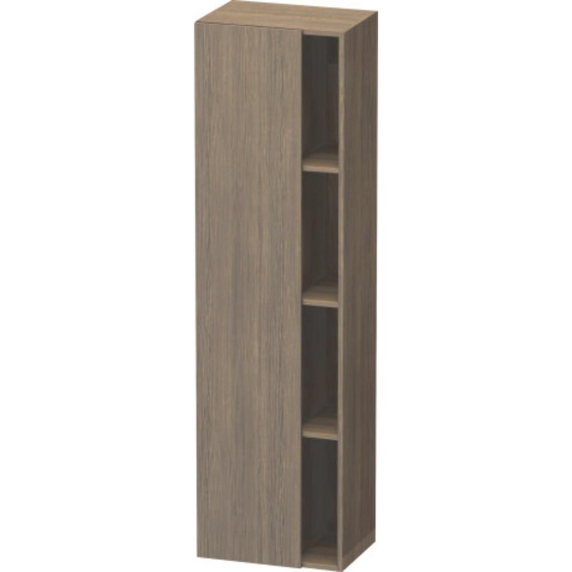 Duravit DuraStyle 20" x 71" x 14" Tall Cabinet With Left Hinge One Door in Oak Terra (DS1249L3535)