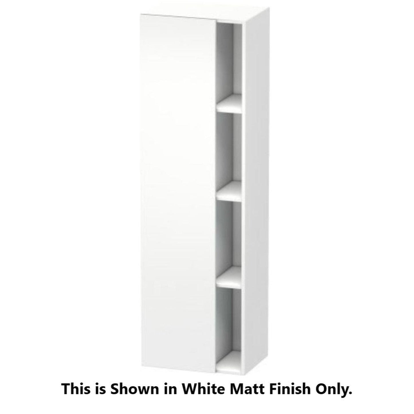 Duravit DuraStyle 20" x 71" x 14" Tall Cabinet With Left Hinge One Door in Pine Terra and Basalt (DS1249L5143)