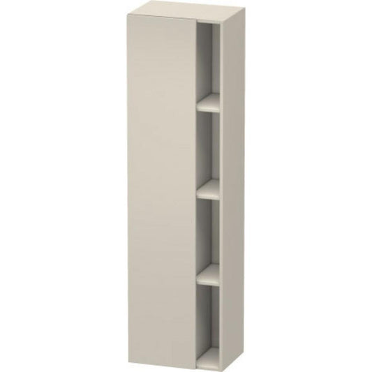 Duravit DuraStyle 20" x 71" x 14" Tall Cabinet With Left Hinge One Door in Taupe (DS1249L9191)