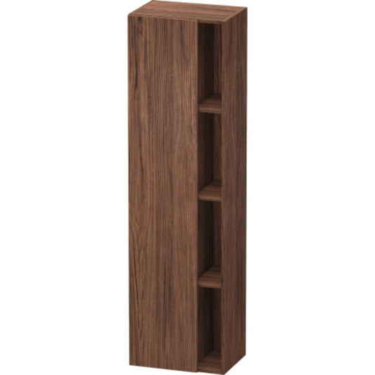 Duravit DuraStyle 20" x 71" x 14" Tall Cabinet With Left Hinge One Door in Walnut Dark (DS1249L2121)