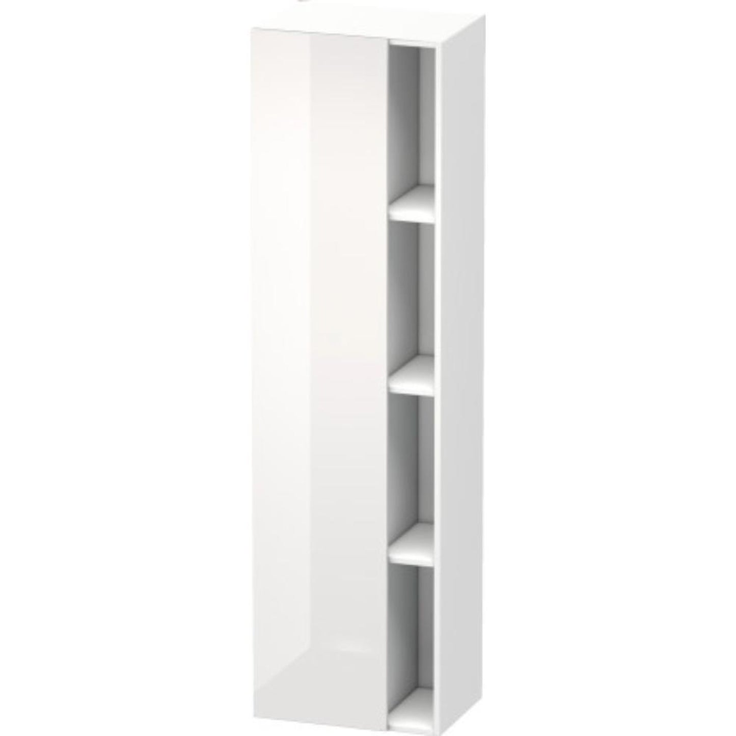 Duravit DuraStyle 20" x 71" x 14" Tall Cabinet With Left Hinge One Door in White High Gloss (DS1249L2218)