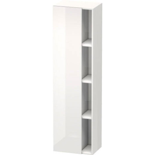 Duravit DuraStyle 20" x 71" x 14" Tall Cabinet With Left Hinge One Door in White High Gloss (DS1249L2222)