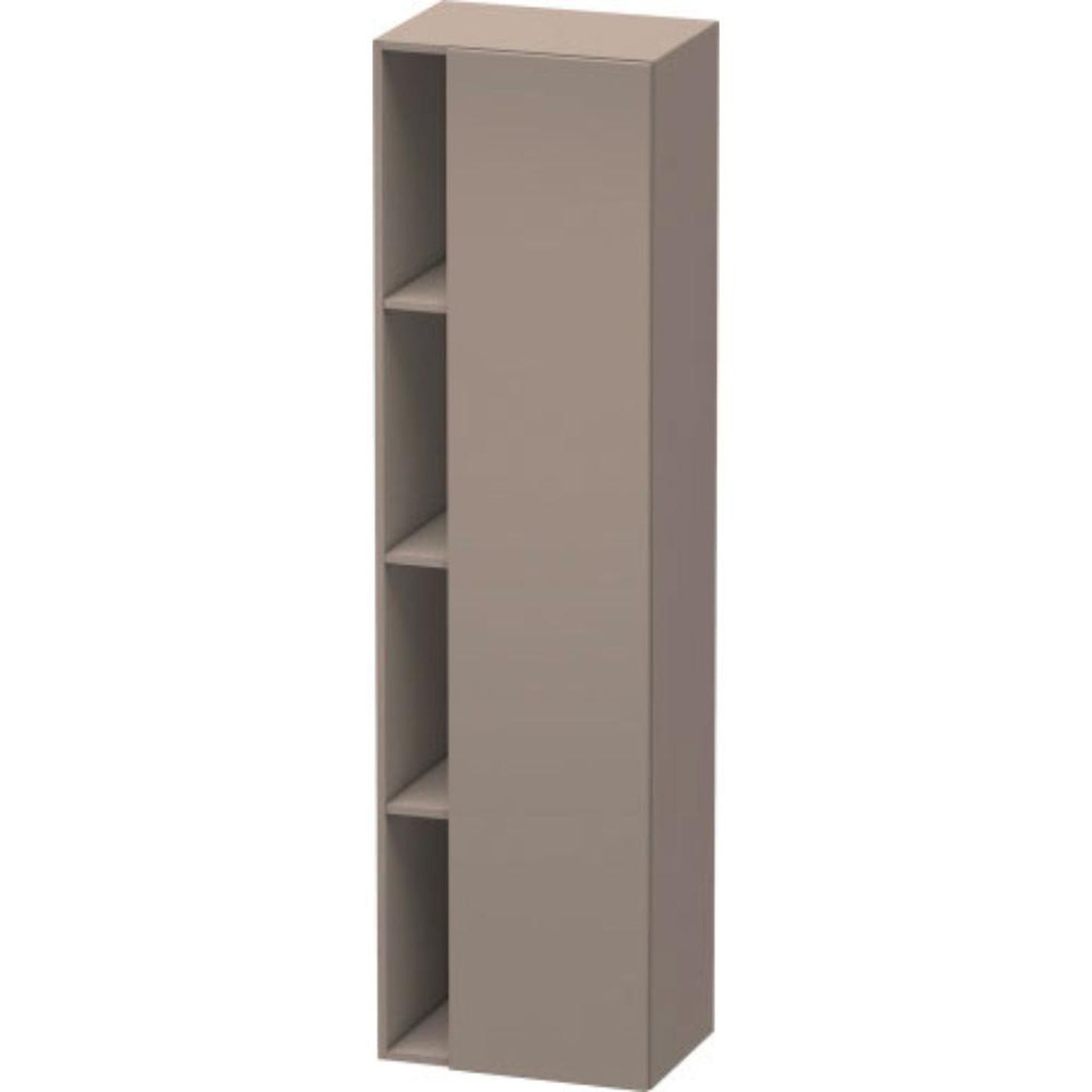 Duravit DuraStyle 20" x 71" x 14" Tall Cabinet With Right Hinge One Door in Basalt (DS1249R4343)