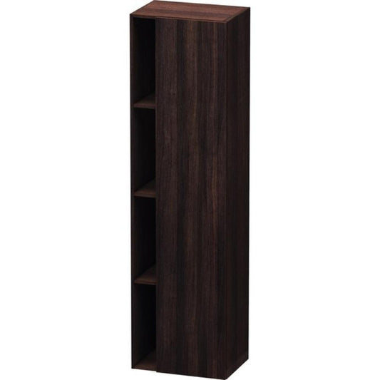 Duravit DuraStyle 20" x 71" x 14" Tall Cabinet With Right Hinge One Door in Chestnut Dark (DS1249R5353)