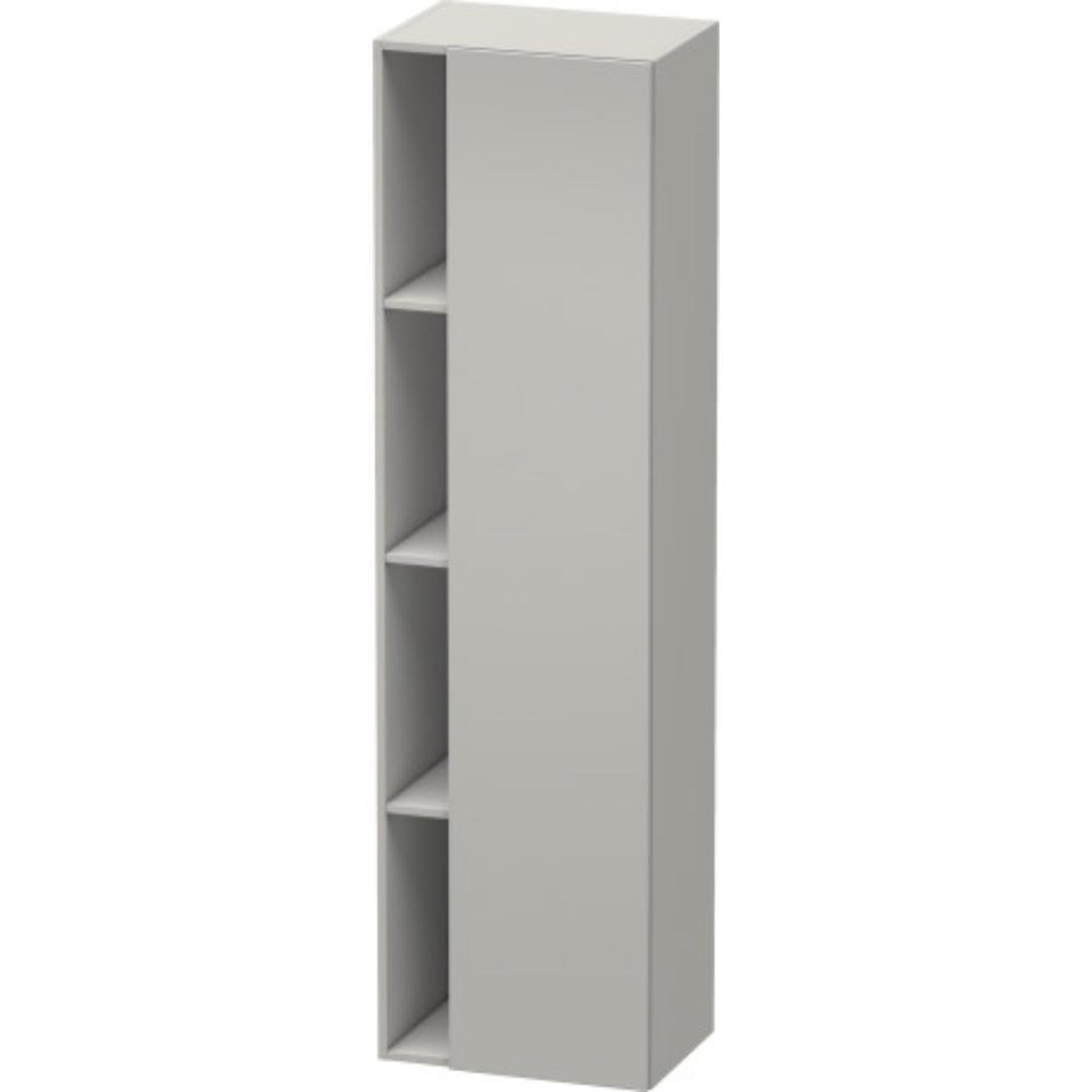 Duravit DuraStyle 20" x 71" x 14" Tall Cabinet With Right Hinge One Door in Concrete Grey Matt (DS1249R0707)
