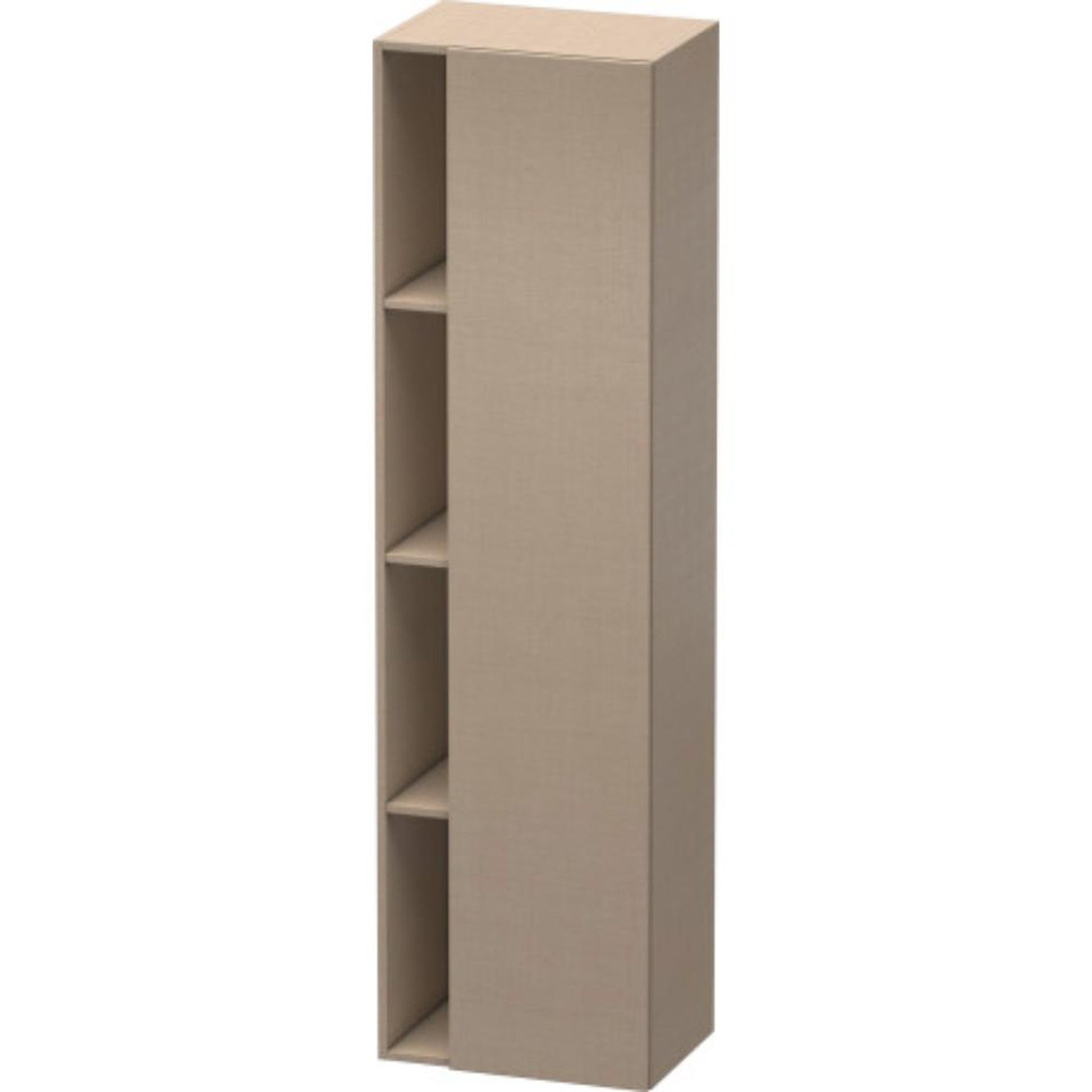Duravit DuraStyle 20" x 71" x 14" Tall Cabinet With Right Hinge One Door in Linen (DS1249R7575)
