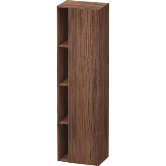 Duravit DuraStyle 20" x 71" x 14" Tall Cabinet With Right Hinge One Door in Walnut Dark (DS1249R2121)