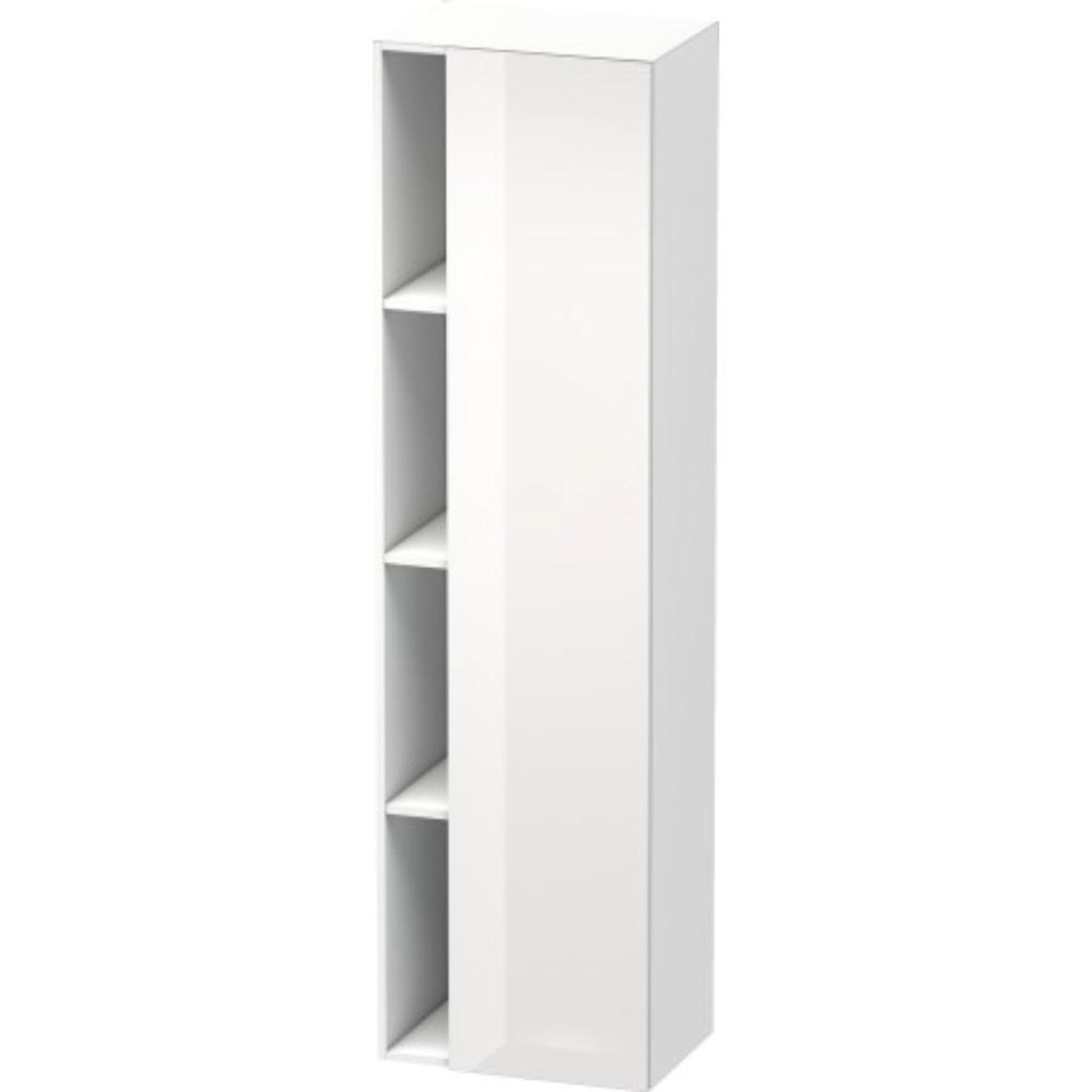 Duravit DuraStyle 20" x 71" x 14" Tall Cabinet With Right Hinge One Door in White High Gloss (DS1249R2218)