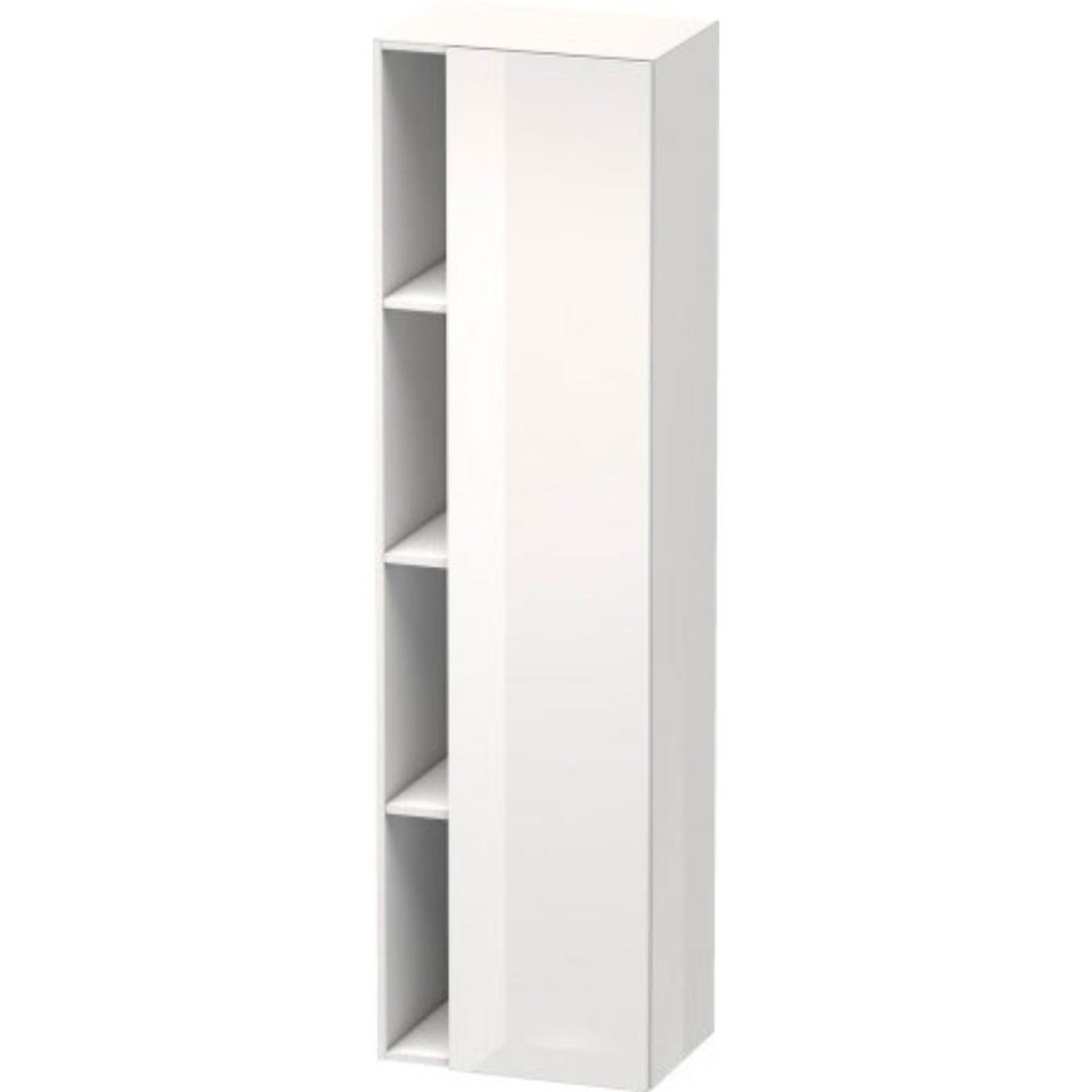 Duravit DuraStyle 20" x 71" x 14" Tall Cabinet With Right Hinge One Door in White High Gloss (DS1249R2222)