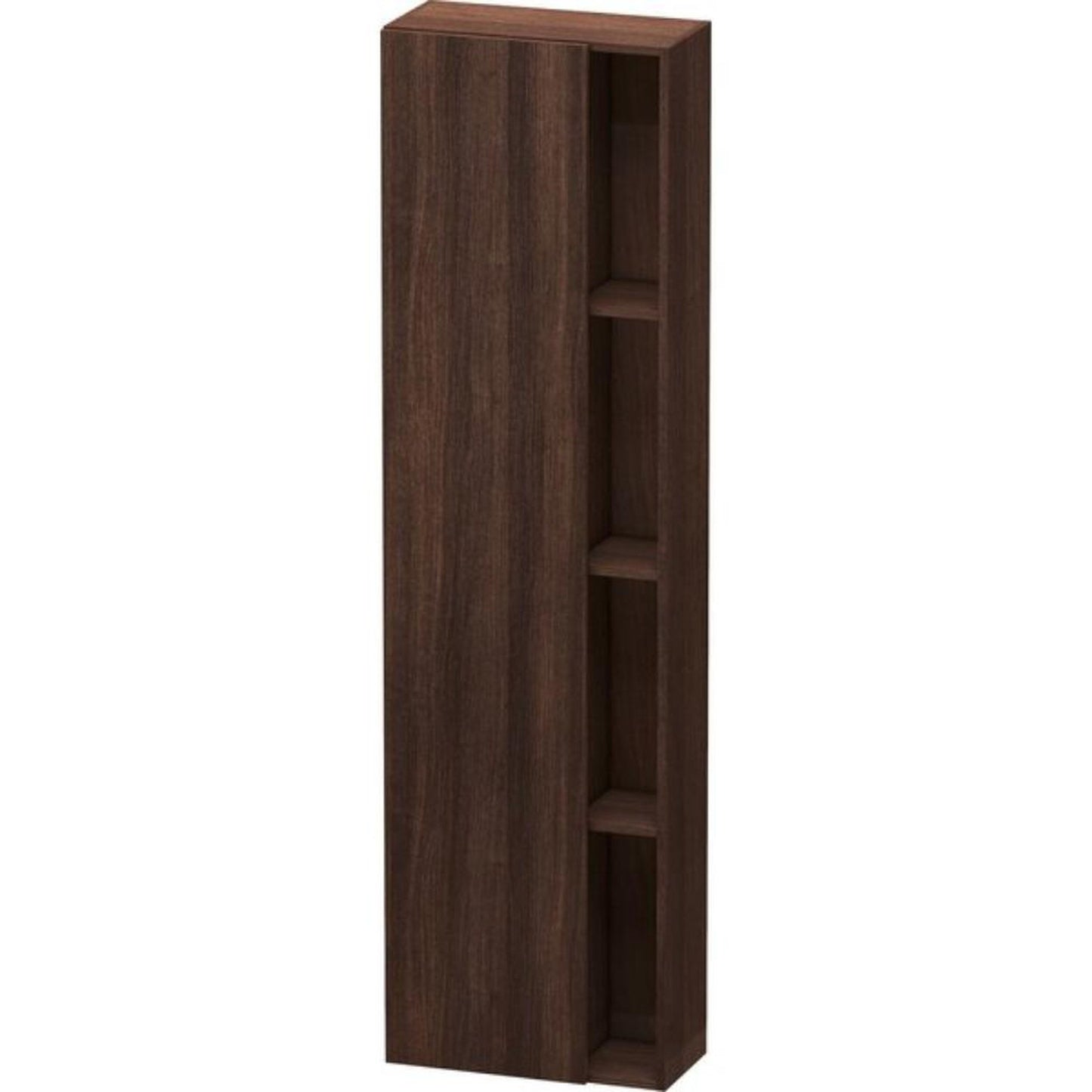 Duravit DuraStyle 20" x 71" x 9" Tall Cabinet With Left Hinge One Door in Chestnut Dark (DS1248L5353)