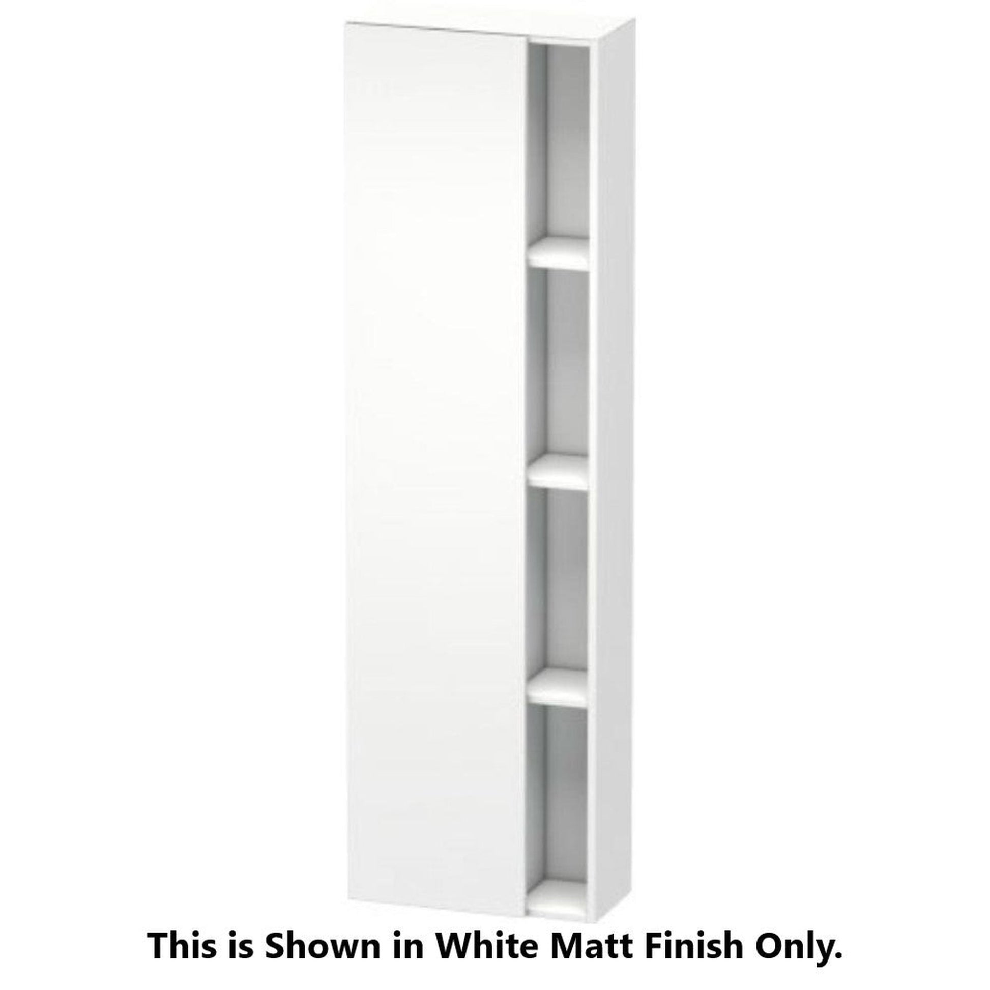 Duravit DuraStyle 20" x 71" x 9" Tall Cabinet With Left Hinge One Door in Chestnut Dark and Basalt (DS1248L5343)