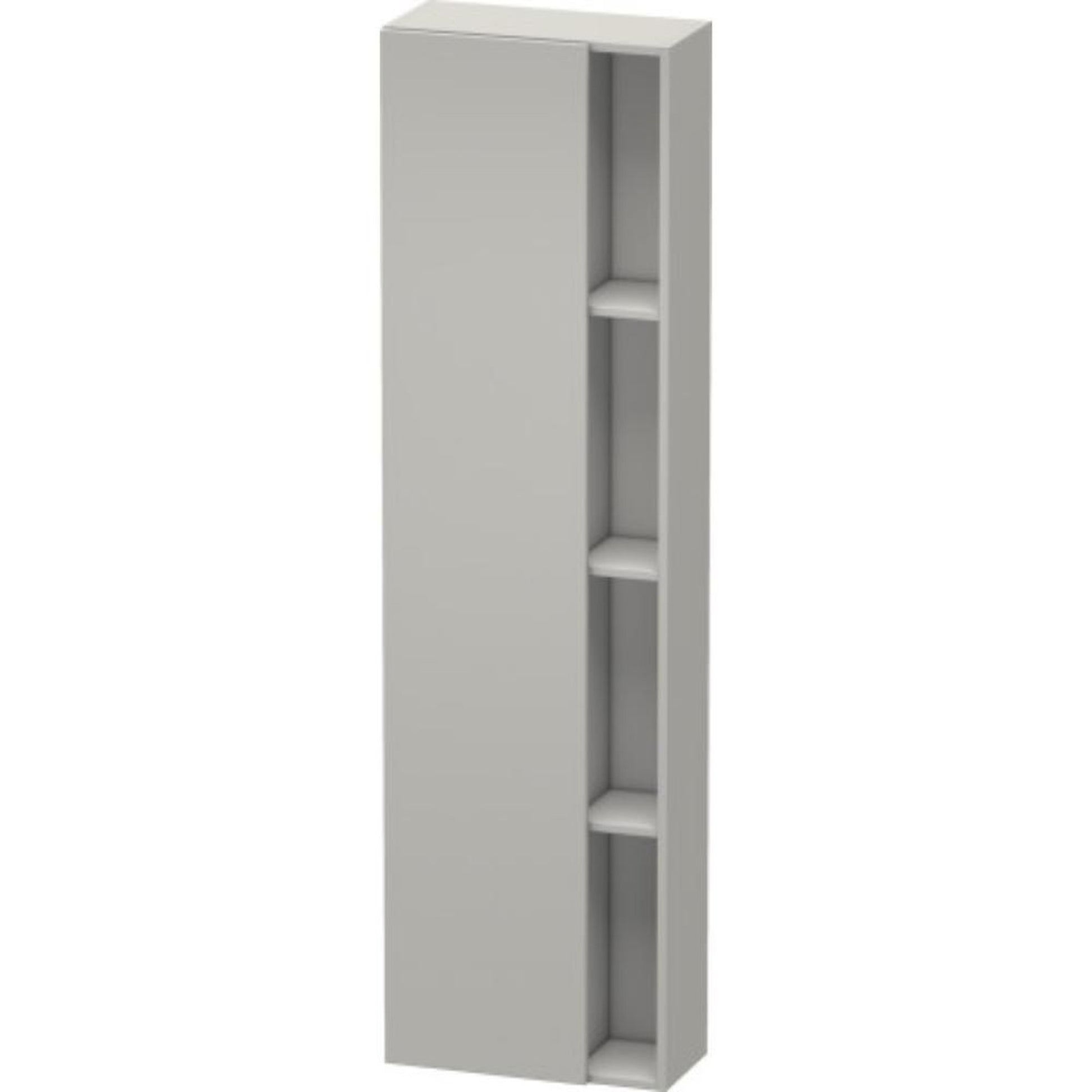 Duravit DuraStyle 20" x 71" x 9" Tall Cabinet With Left Hinge One Door in Concrete Grey Matt (DS1248L0707)