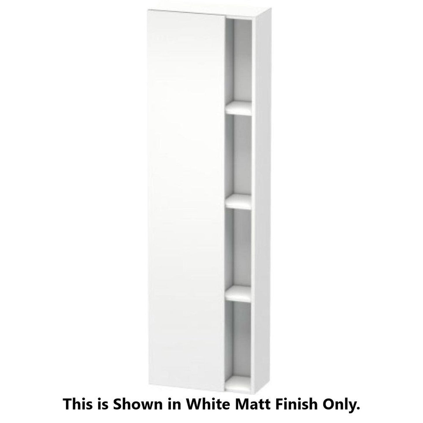 Duravit DuraStyle 20" x 71" x 9" Tall Cabinet With Left Hinge One Door in European Oak and Basalt (DS1248L5243)