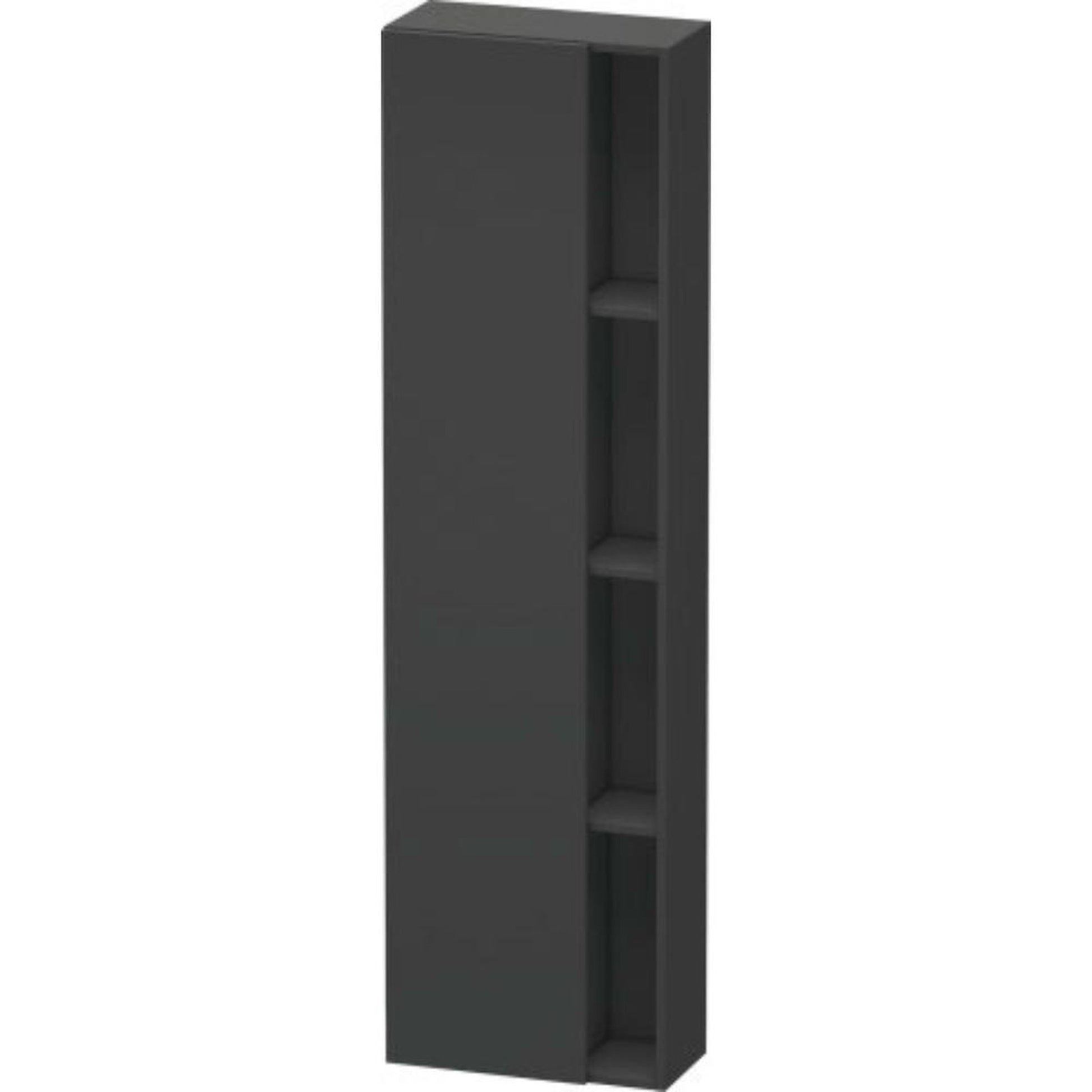 Duravit DuraStyle 20" x 71" x 9" Tall Cabinet With Left Hinge One Door in Graphite (DS1248L4949)