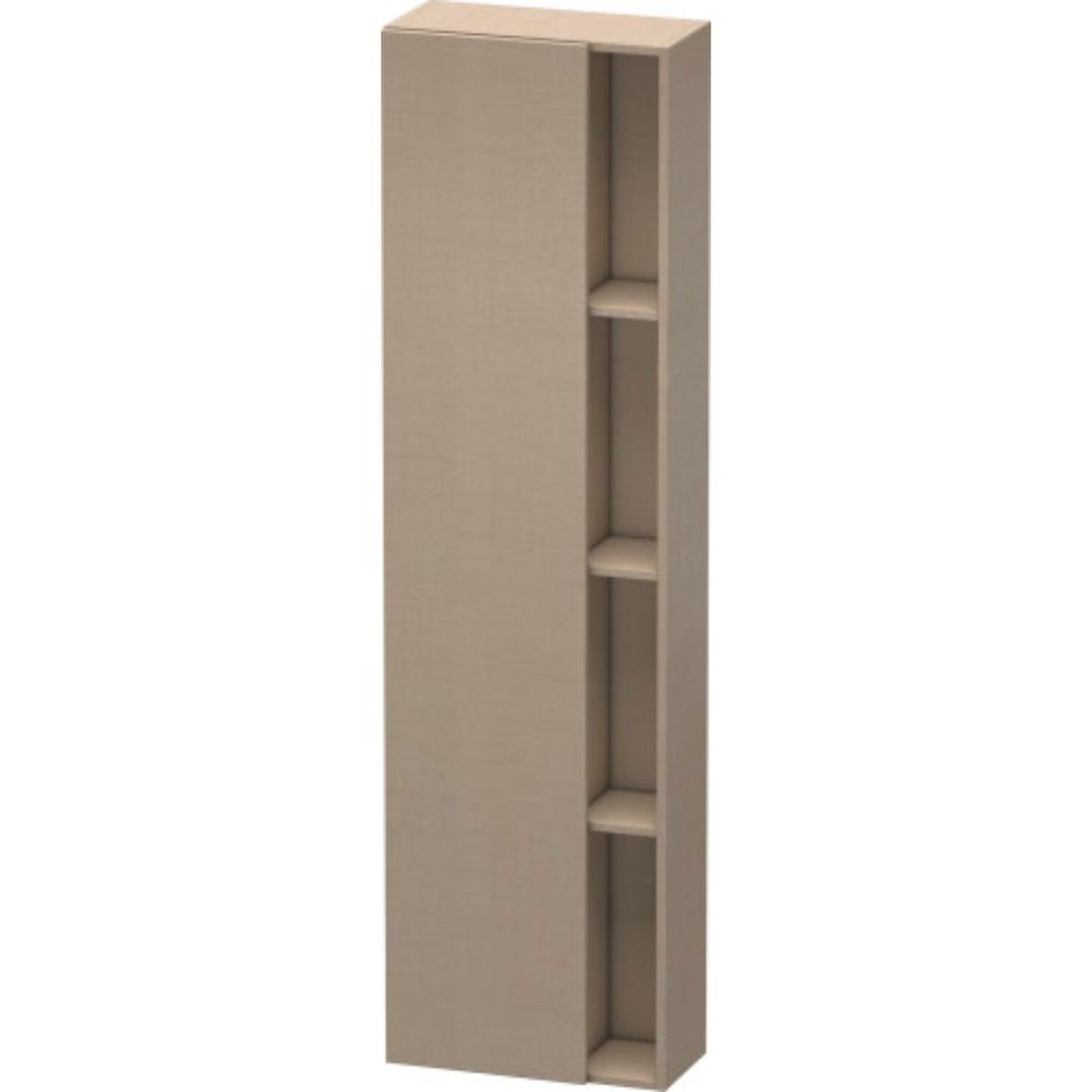 Duravit DuraStyle 20" x 71" x 9" Tall Cabinet With Left Hinge One Door in Linen (DS1248L7575)