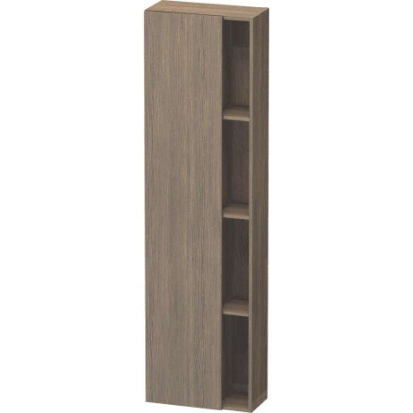 Duravit DuraStyle 20" x 71" x 9" Tall Cabinet With Left Hinge One Door in Oak Terra (DS1248L3535)