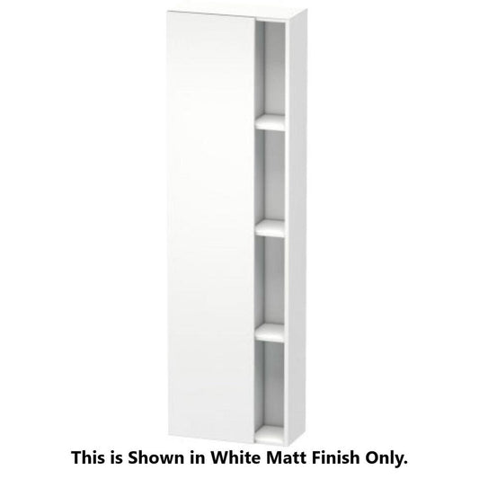 Duravit DuraStyle 20" x 71" x 9" Tall Cabinet With Left Hinge One Door in Silver Pine and Basalt (DS1248L3143)