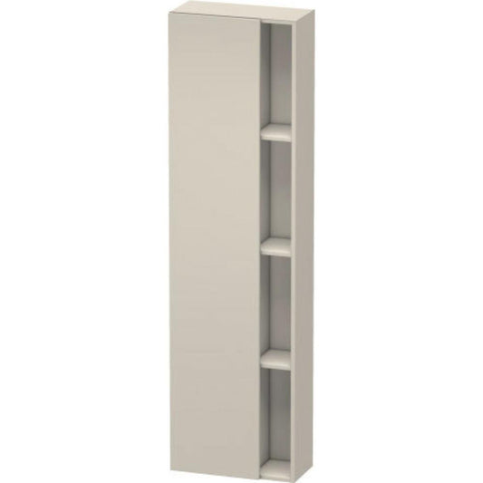 Duravit DuraStyle 20" x 71" x 9" Tall Cabinet With Left Hinge One Door in Taupe (DS1248L9191)