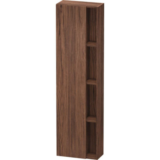 Duravit DuraStyle 20" x 71" x 9" Tall Cabinet With Left Hinge One Door in Walnut Dark (DS1248L2121)